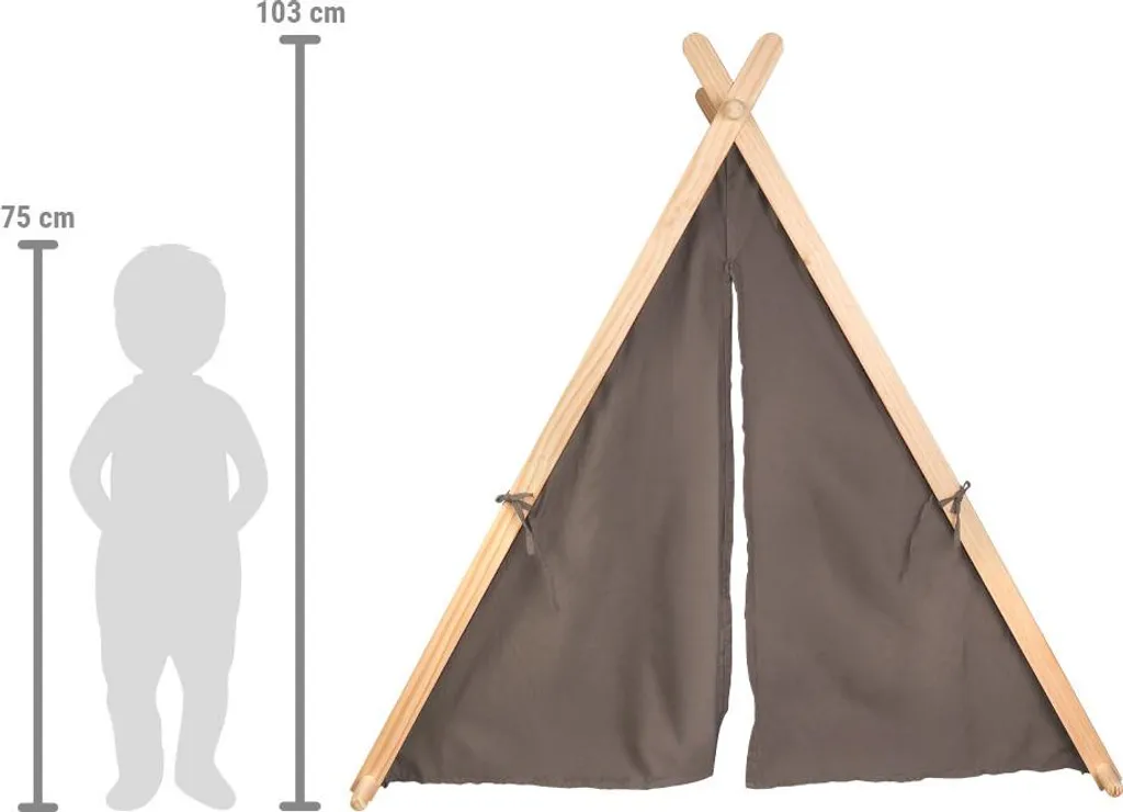 Casetta Gioco per Bambini Taupe - Piede piccolo Qualità Certificata - 2