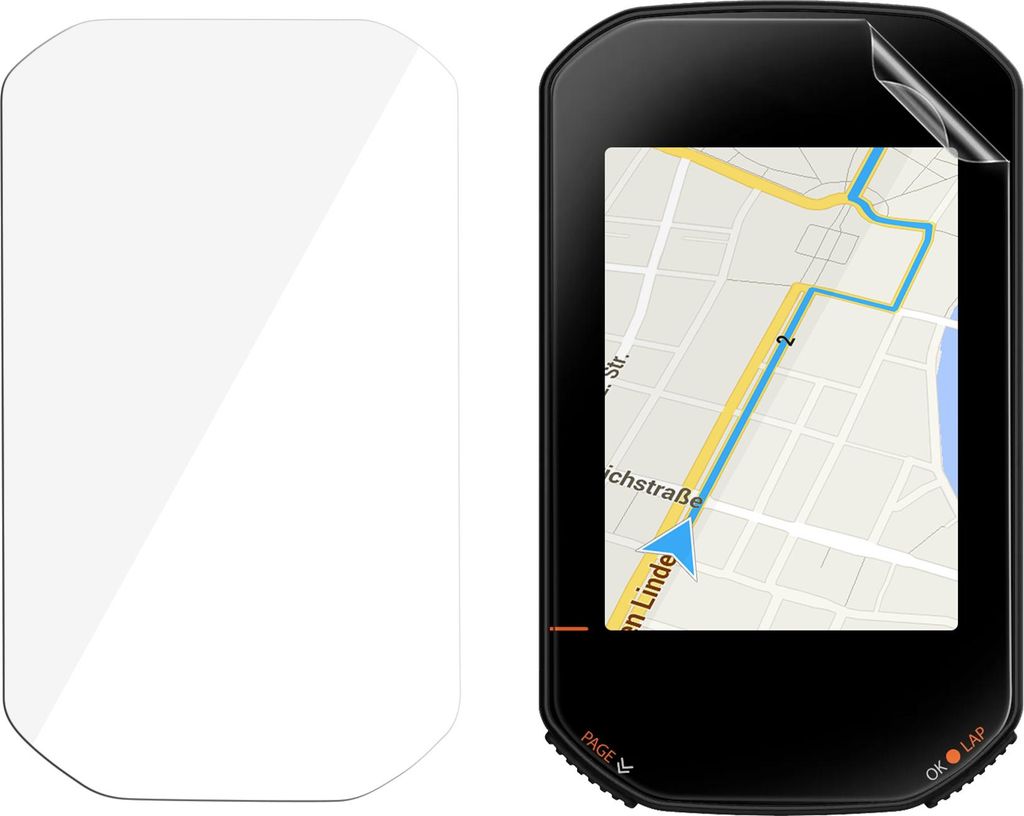 kwmobile 2x Fahrrad GPS Schutzfolie kompatibel mit Bryton Rider 420 Folie - Set Displayschutzfolie für Bike GPS Computer - transparenter Displaysc...