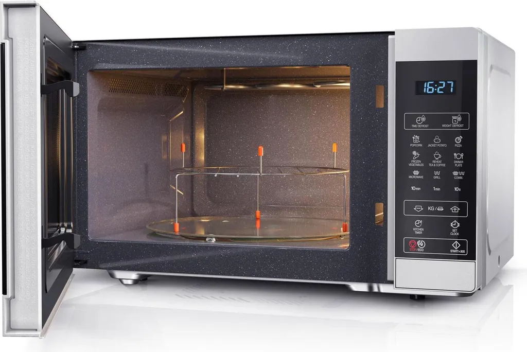 Four à Micro-ondes Combiné Gril Sharp 28 Litres Coloris Gris et Noir - 7