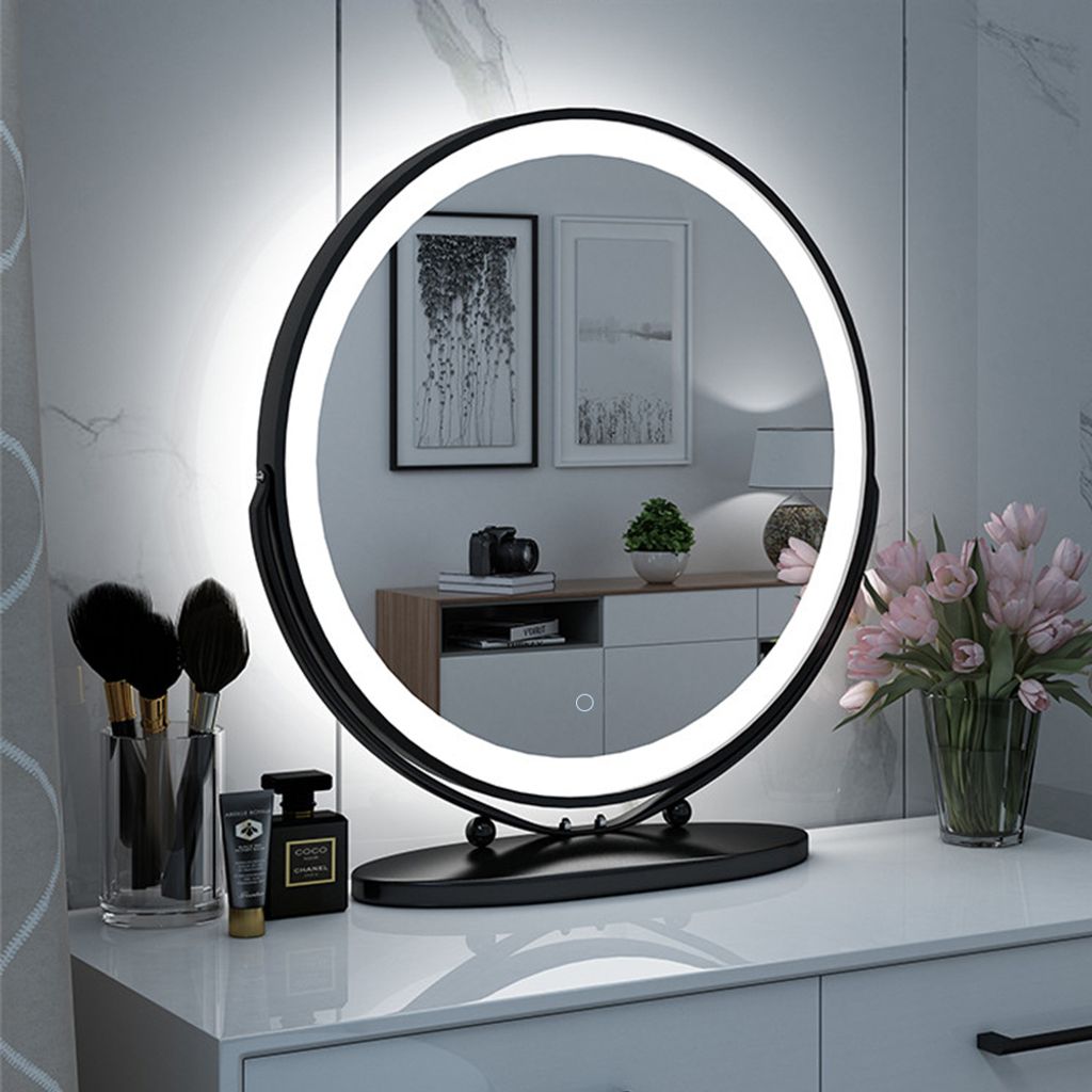 Kosmetikspiegel Tischspiegel Schminkspiegel mit LED Beleuchtung mit 7-fach Zoom 