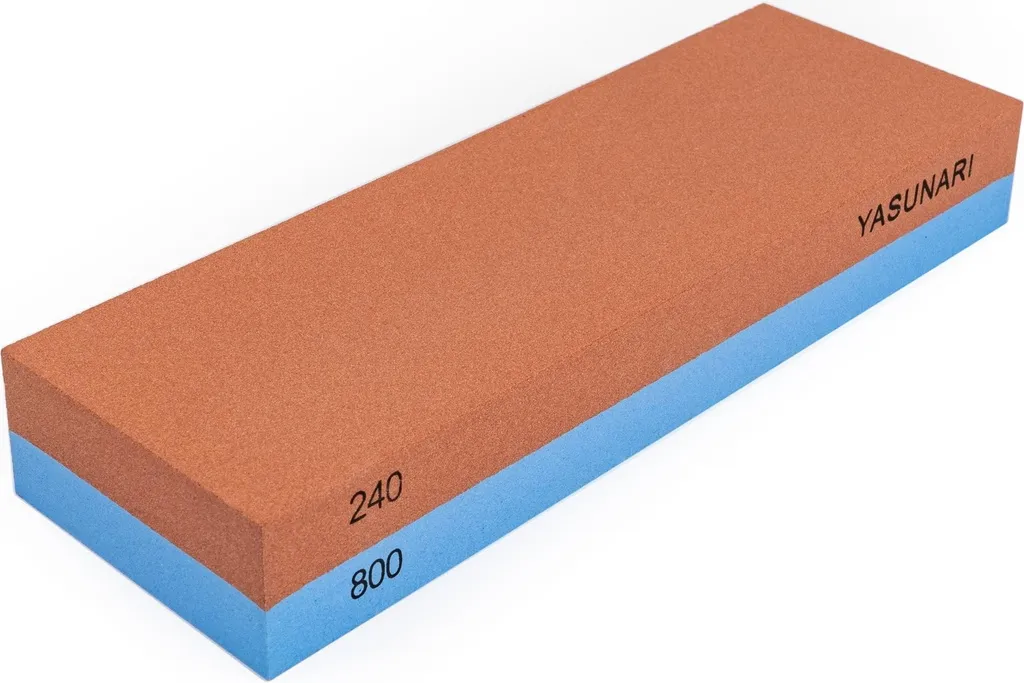 YASUNARI Pierre à aiguiser grain 240/800 pour couteaux émoussés