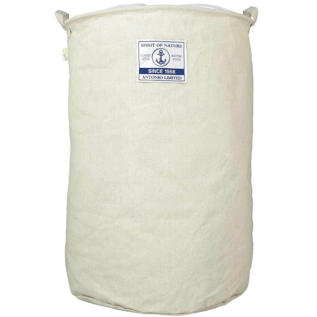Wäschekorb Antonio XL beige, Leinen-Baumwolle, Produktbild 