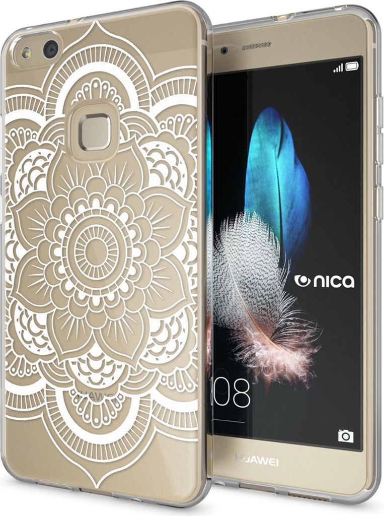 Huawei P10 Lite Hülle Handyhülle von NALIA, Slim Silikon Motiv Cover Schutzhülle Pattern Flowers