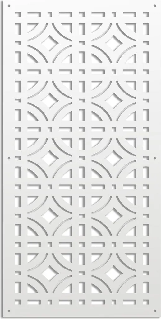 Pannello BELLATOR PVC Traforato Bianco 73x148 - Frangisole Design