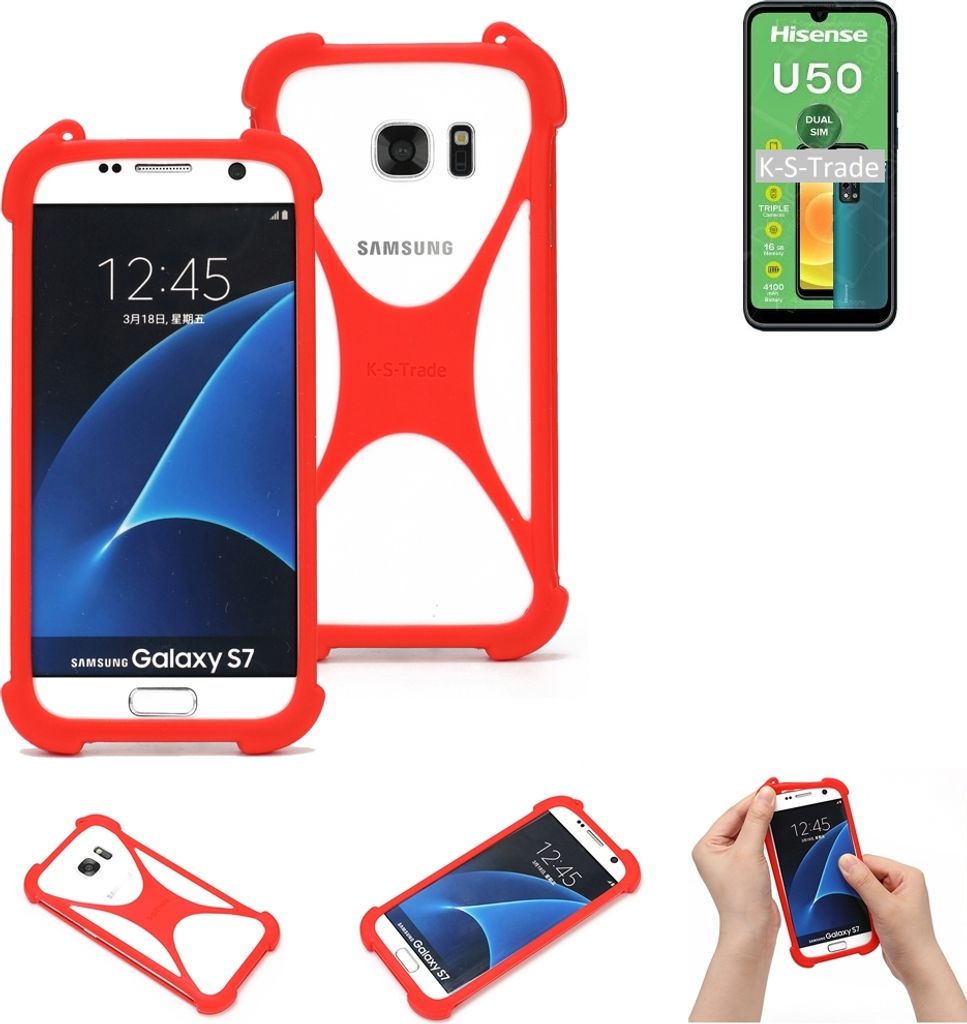 K-S-Trade Handy-Hülle kompatibel mit HiSense U50 Schutz-Hülle Bumper Silikon Schutz Hülle Cover Case Silikoncase Silikonbumper TPU Softcase