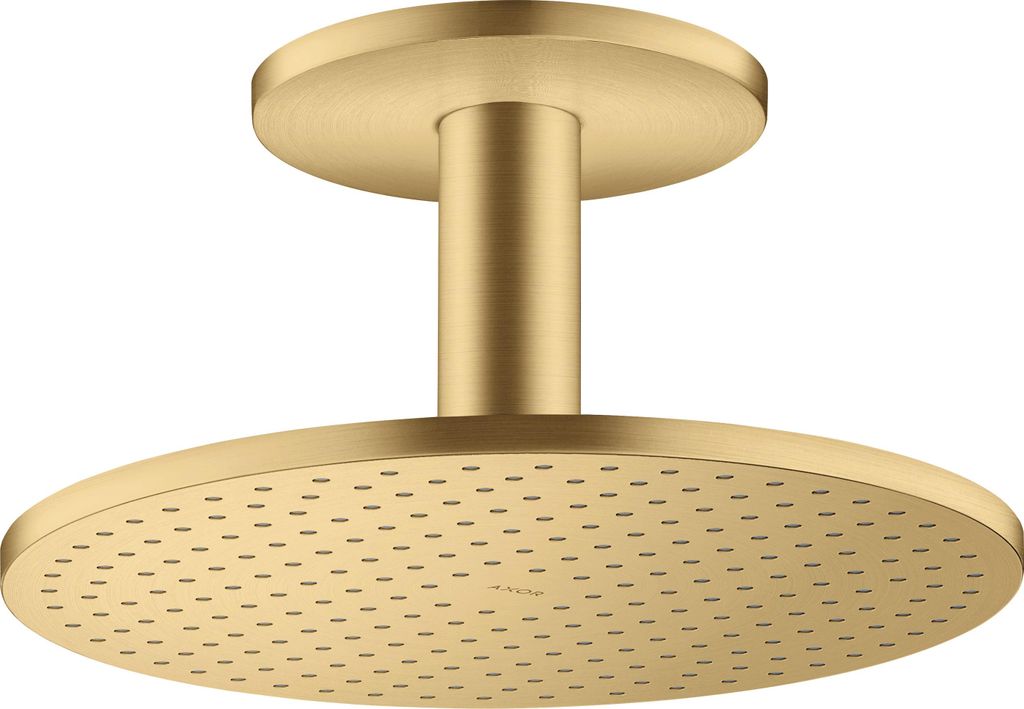 AXOR ShowerSolutions Kopfbrause 300 1jet mit Deckenanschluss Brushed Gold Optic, 35301250