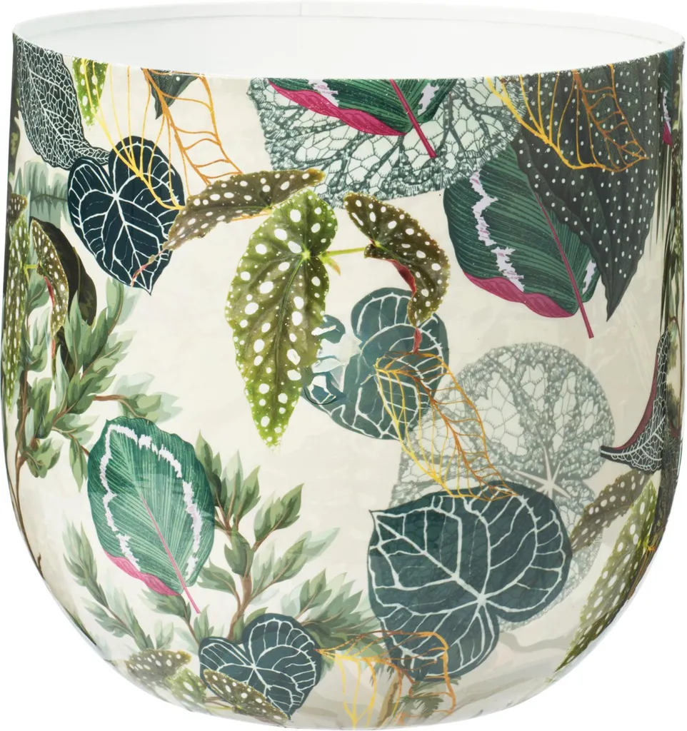 Pot de fleurs métal Tropico 26cm : fini les cache-pots fragiles !