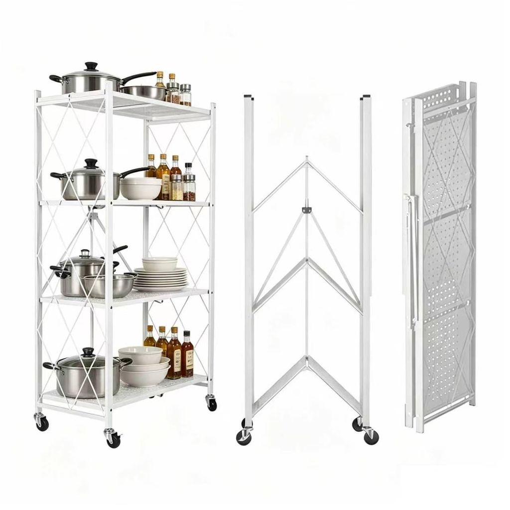 Seven Comfort Küchenregal, Standregal, 71.5x34x124cm, Weiß Produktbild 