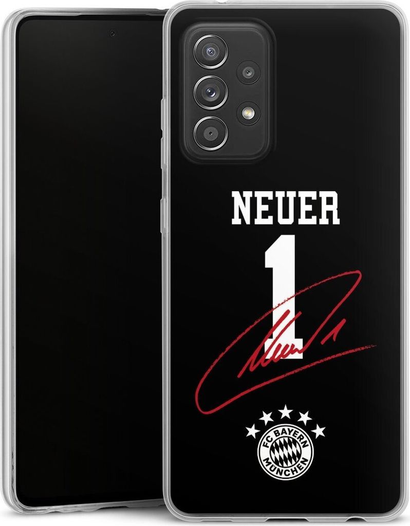 DeinDesign Slim Hülle für Samsung Galaxy A52s 5G Silikon Case Ultra Dünn Handyhülle FC Bayern München FCB Manuel Neuer