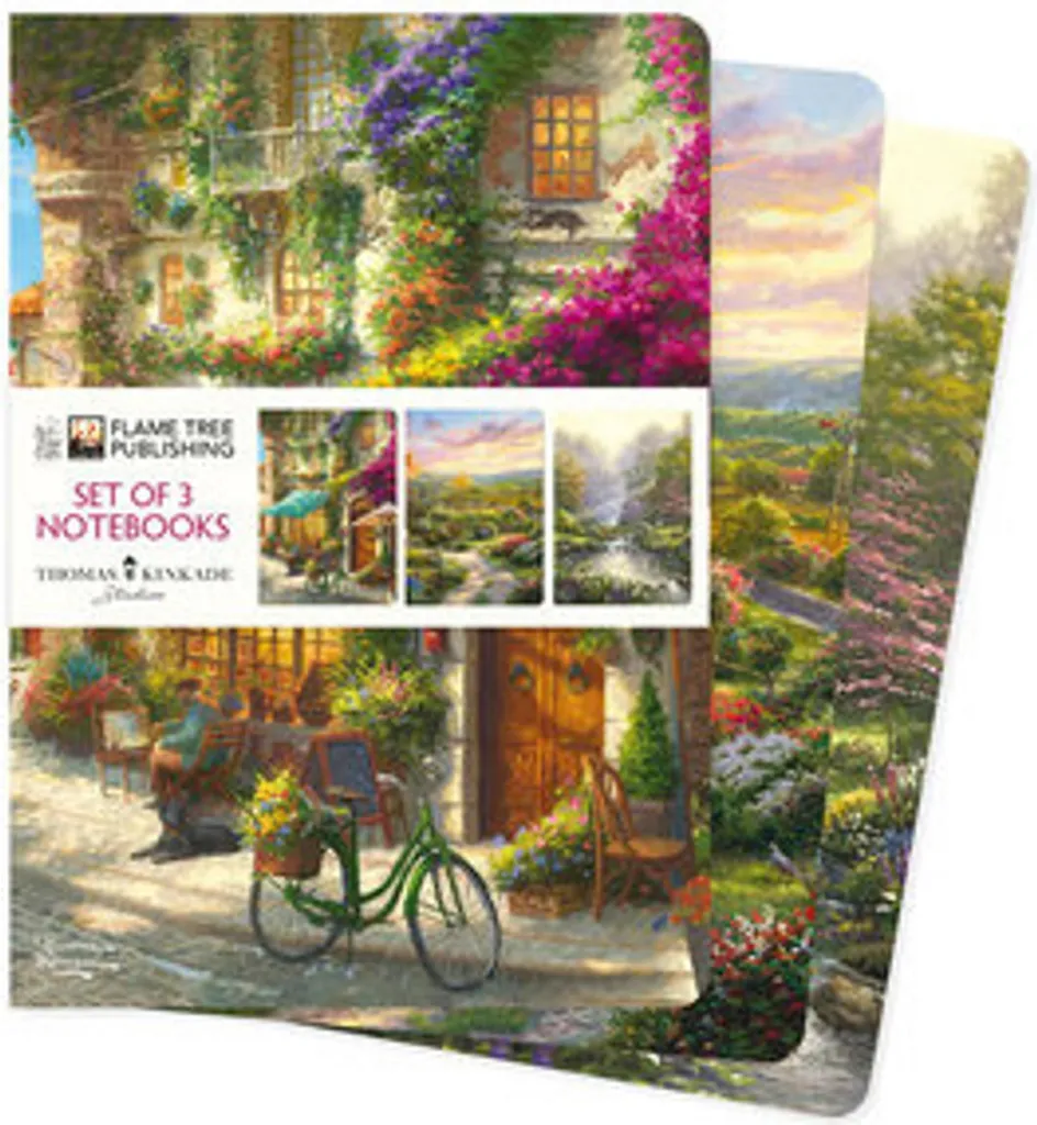 Set Quaderni Thomas Kinkade A5 | Notebook 64 Pagine Carta FSC