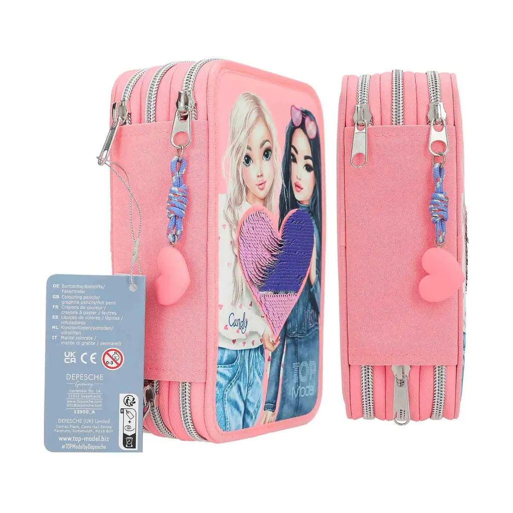 Trousse à plumes 3 compartiments TOPModel pour un cartable bien rangé - 19