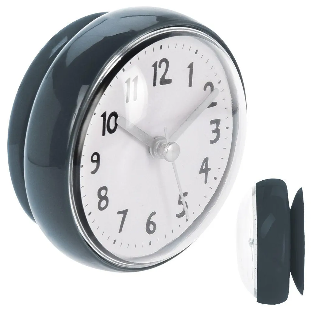 Leise Digitale Wanduhr Für Bad & Küche – Wasserdicht, Geräuschlos Mit Saugnapf