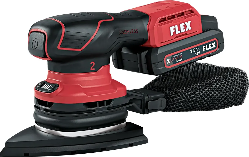 Ponceuse vibrante triangulaire 18V FLEX avec régulation de vitesse - 5