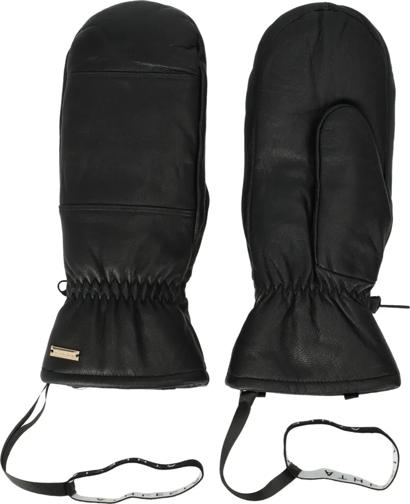 Moufles en cuir isolantes Athlecia Cassiel Noir L - Chaleur et Confort