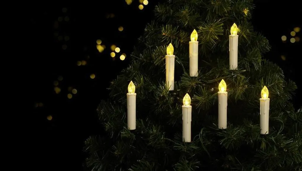 Sygonix SY-4531628 Éclairage Sapin de Noël 20 LED à Piles Blanc Chaud