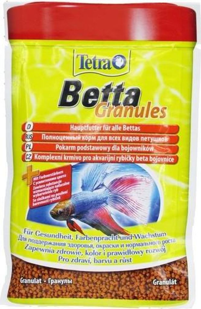 Tetra Betta Granulat 5g - Hauptnahrung für Betta-Fische Tetra