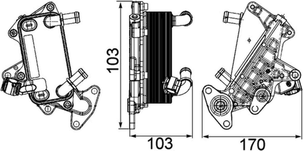 MAHLE Ölkühler Automatikgetriebe CLC 25 000P für VW Passat Produktbild 