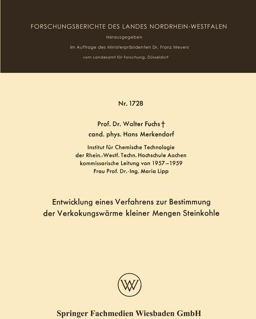 Entwicklung eines Verfahrens zur Bestimmung der Verkokungswärme kleiner Mengen Steinkohle
