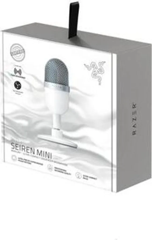 Micro USB Razer Seiren Mini White avec Directivité Supercardioïde