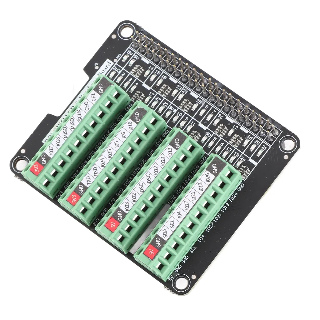 Module Bornier Rail DIN pour Raspberry Pi avec Bornes à Vis 3A Fiables