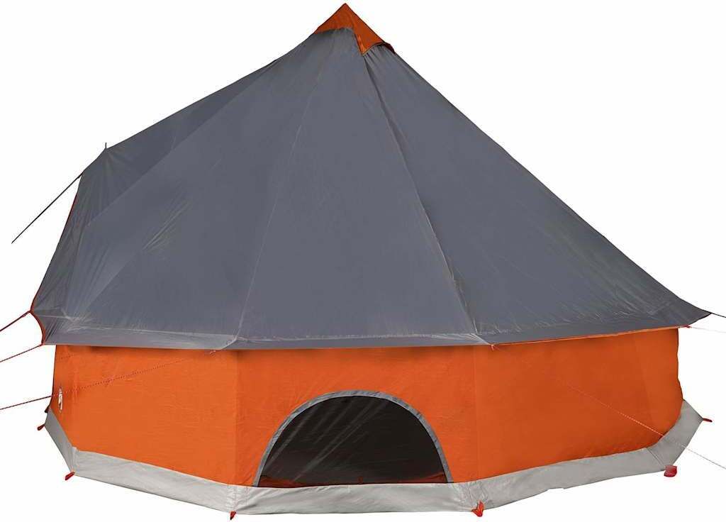 vidaXL Tipi-Familienzelt 12 Personen Grau und Orange Produktbild 2