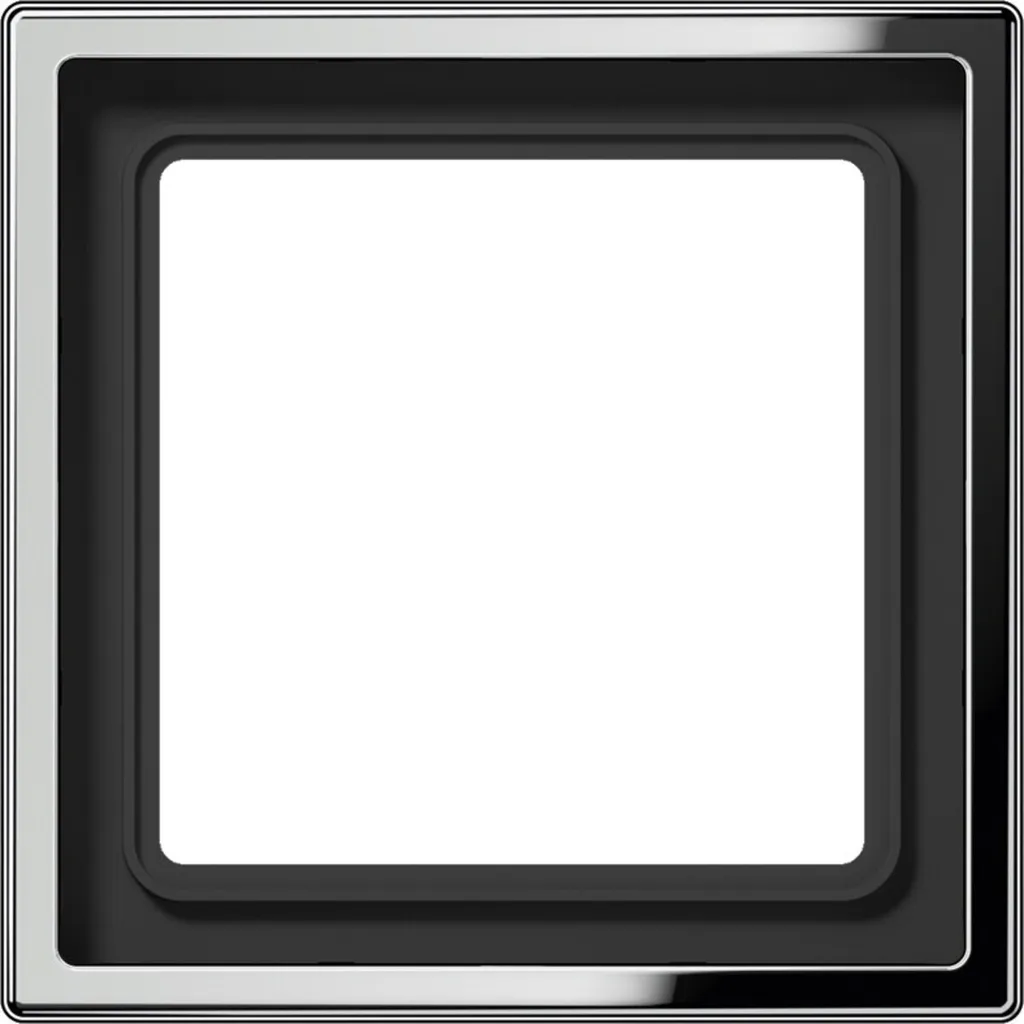 Cadre chrome Jung GCR 2981 : remplacez vos plaques plastiques jaunies