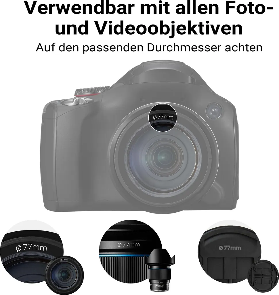 Walimex pro filtro polarizzatore Zirkular Slim Super DMC 77 mm, filtro polarizzatore con rivestimento a 18 strati, filtro CPL con attacco sottile da 4,6 mm, filtro per lenti che riduce i riflessi ed esalta i colori - 8