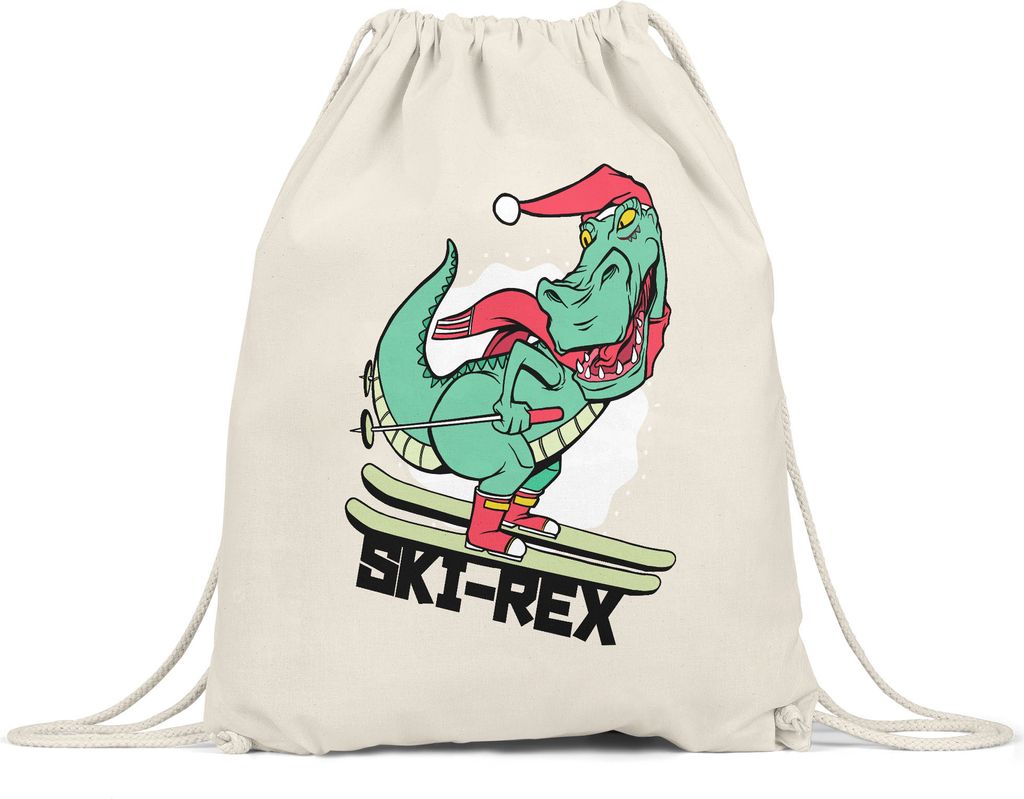 Ski Rex Turnbeutel Gymsack Skibrille Skifahrerin Wintersport Ski Skipiste Sport Bewegung Skifahren Skilift Skianzug Rex