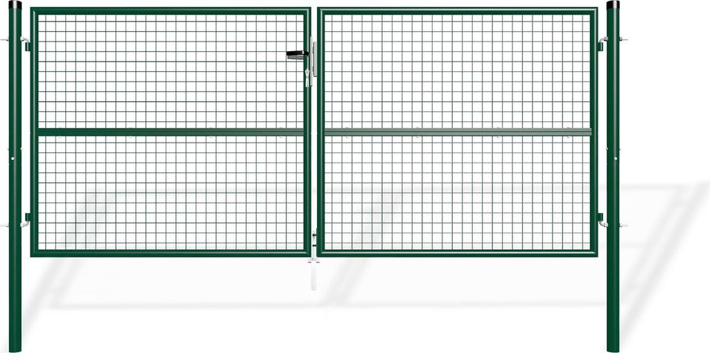 Doppelflügeliges Zauntor 3m OLGA H.130cm grün