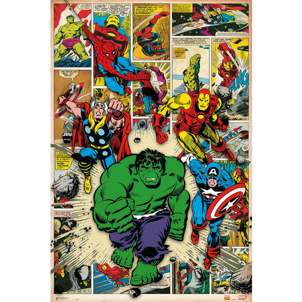 Poster marvel helden comic buch klassiker