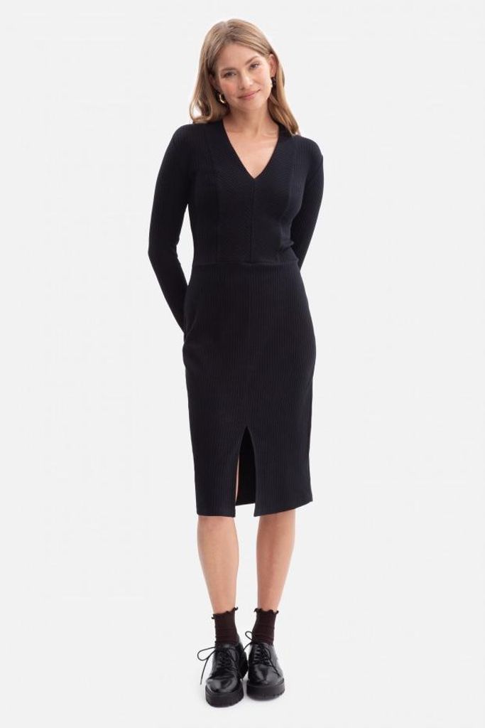 BeWear Damen-Strickkleid Intrafent B307 schwarz S