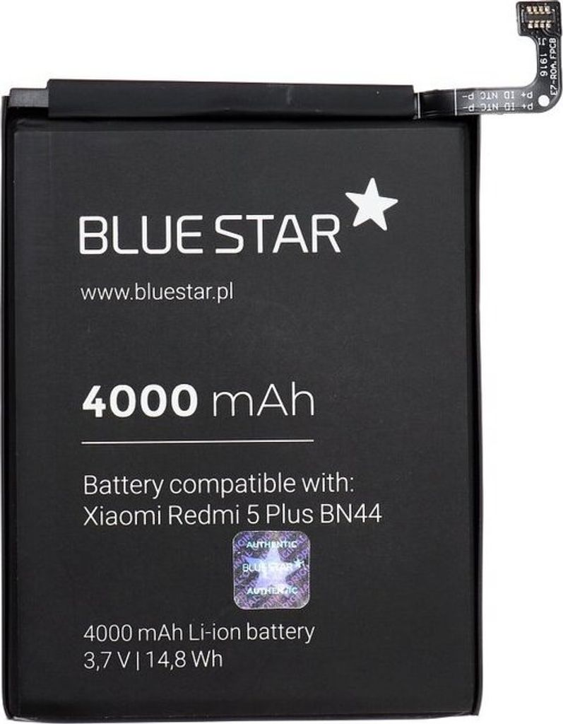Bluestar Akku Ersatz kompatibel mit XIAOMI REDMI 5 PLUS 4000mAh Li-lon Austausch Batterie Accu BN44