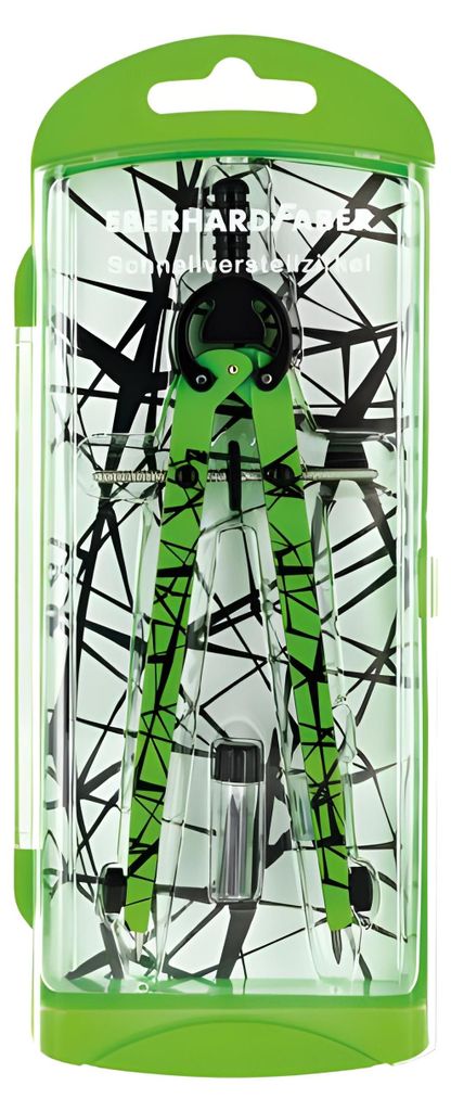 Compas à réglage rapide - vert fluo Image du produit 