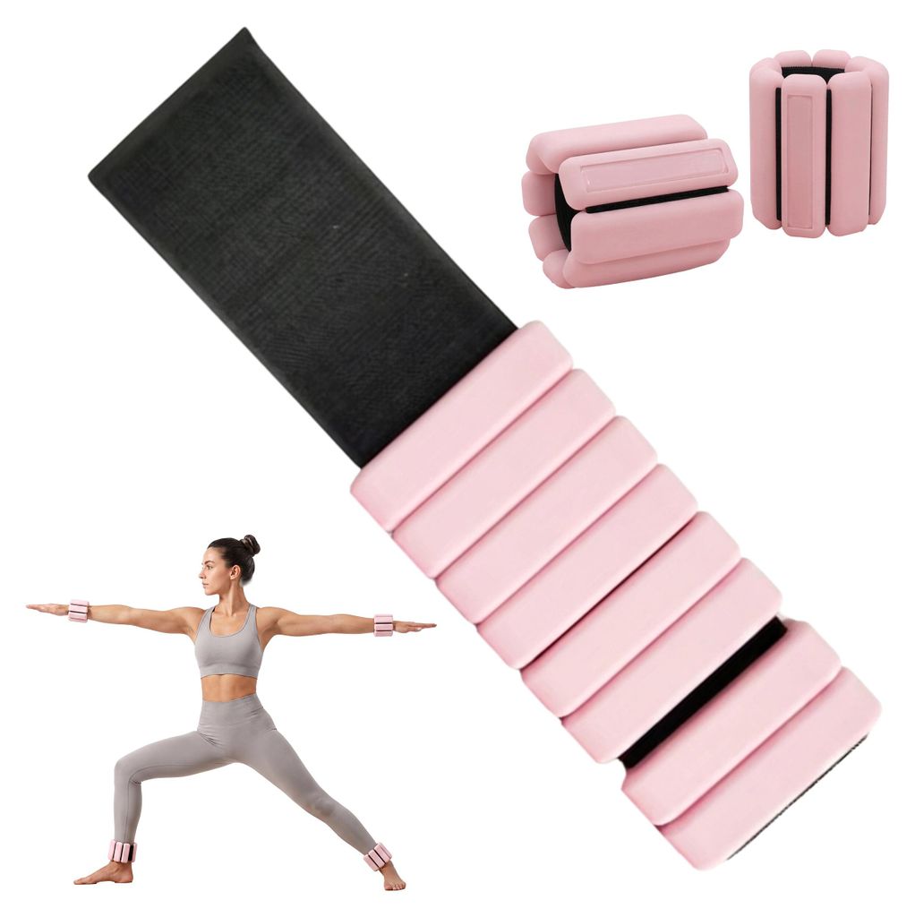 Relaxdays Gewichtsmanschetten, set van 2, 1 kg, voor voet- Productafbeelding 