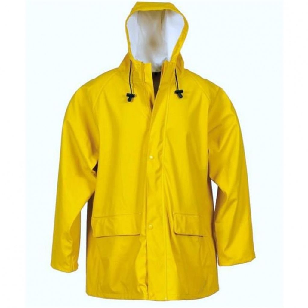 Regen Jacke PolyurethanStretch Regenbekleidung mit Kapuze Größe S