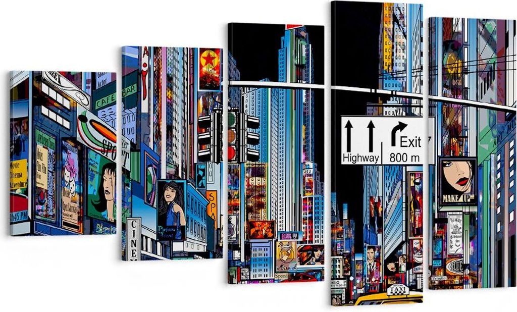 Bild auf Leinwand - Leinwandbild - Manhattan New York Produktbild 