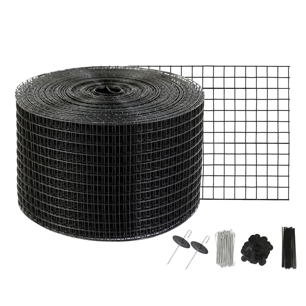 VEVOR Vogelschutz für Solarmodule, 20,3 cm x 30,5 m, Taubenabwehr Solaranlagengitter mit 70 Edelstahl-Verschlüssen, Solarmodul-Schutz mit rostfre...