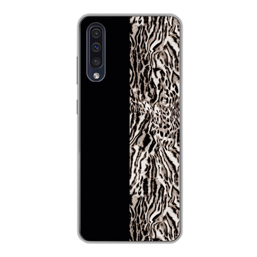 MuchoWow Handyhülle Schutzhülle Hülle für Samsung Galaxy A30s Tierdruck - Design - Tiere Silikon Softcase Handy Hülle - Karteninhaber