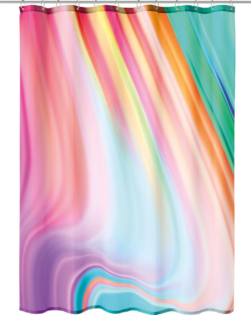 Kleine Wolke Duschvorhang Textil VIBES Multicolor 180 x 200 Produktbild 