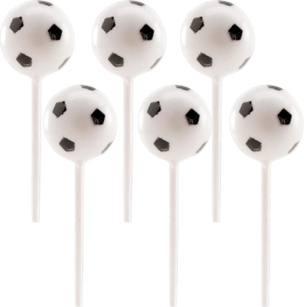 dekora - Fußball-Topper Zur Tortendeko - Set Mit Bunten Bällen