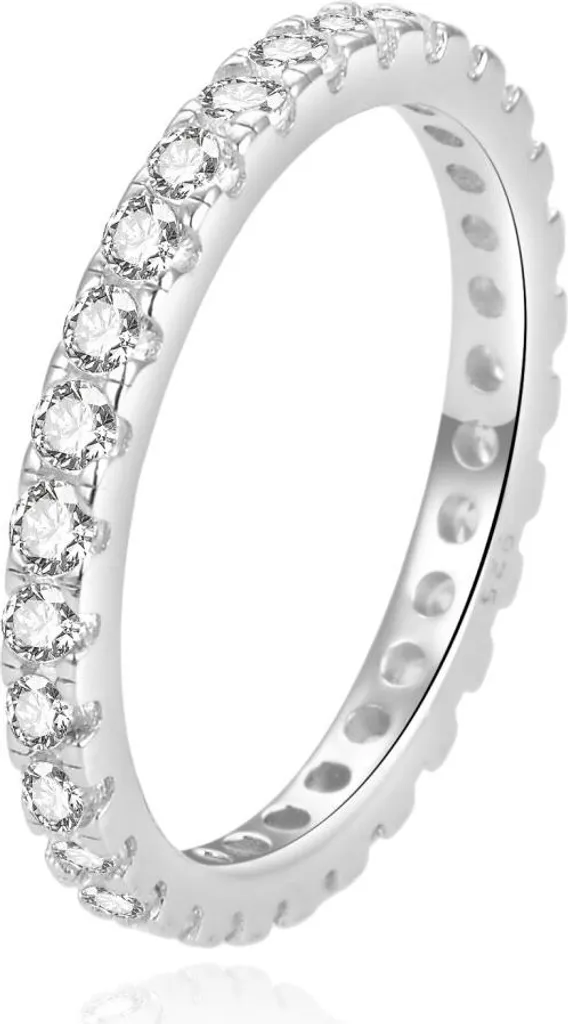 Anello Bellissimo Argento e Zirconi AGG369 - Outfit Perfetto Misura 54