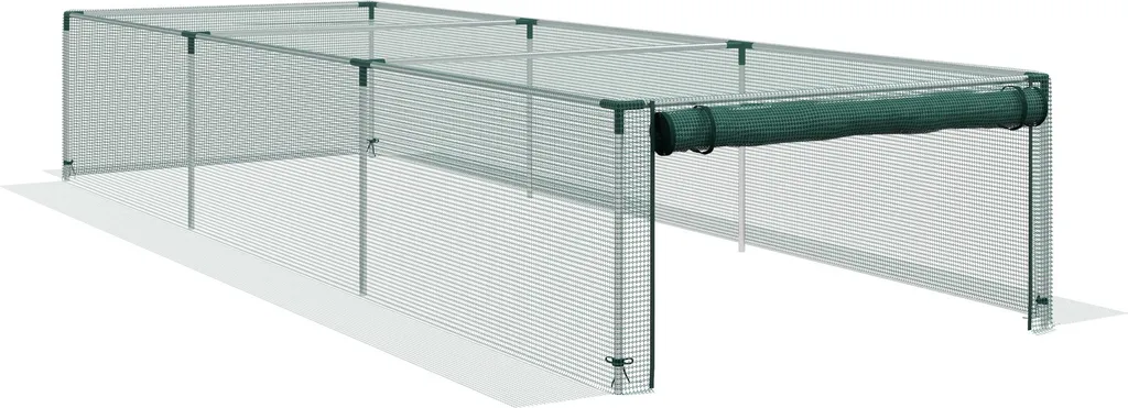 Tente de protection pour plantes 1,25x3,73m en acier galvanisé Pro