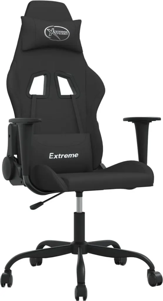 Sedia da gioco in tessuto nero