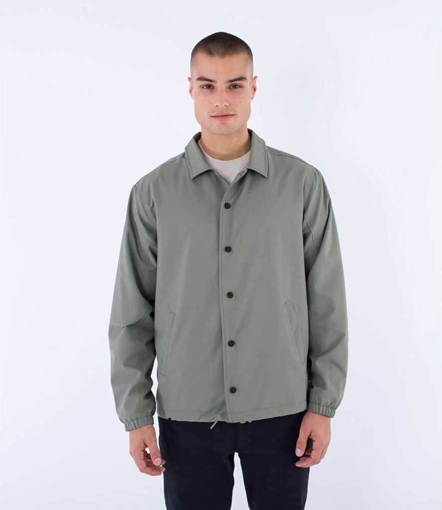 Hurley Coaches Jacke Grau M Mann Grau M