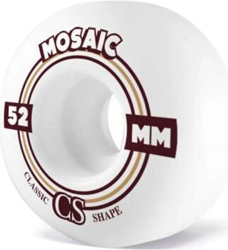 Mosaico CS Neo Wheels 52mm 101a Bianco - Ruote Skate Professionali