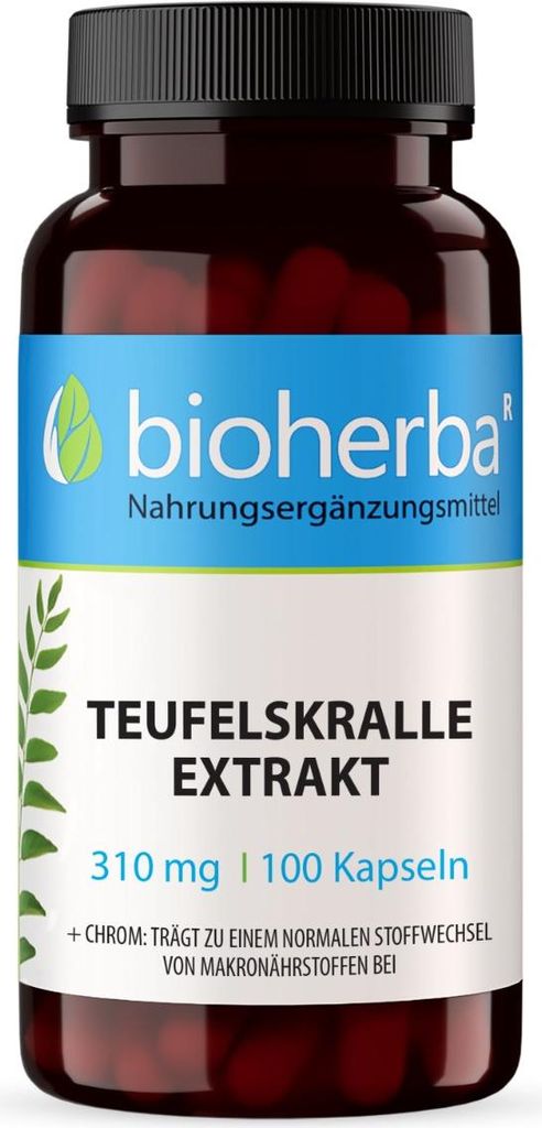 Bioherba Teufelskralle Extrakt 310 mg 100 Kapseln Produktbild 