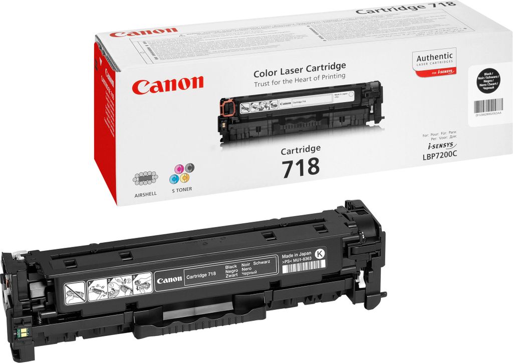 Canon Toner 718 - Schwarz - Kapazitt: 3.400 Seiten Obrázek produktu 