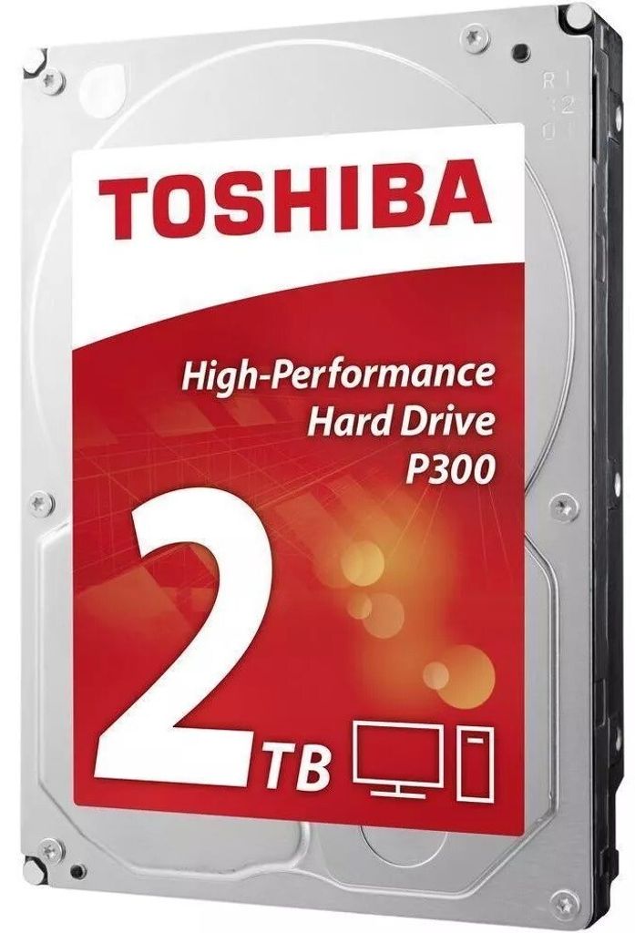 Toshiba P300, 2 TB, 5400 ot/min, 128 MB, 3.5", SATA Obrázok produktu 