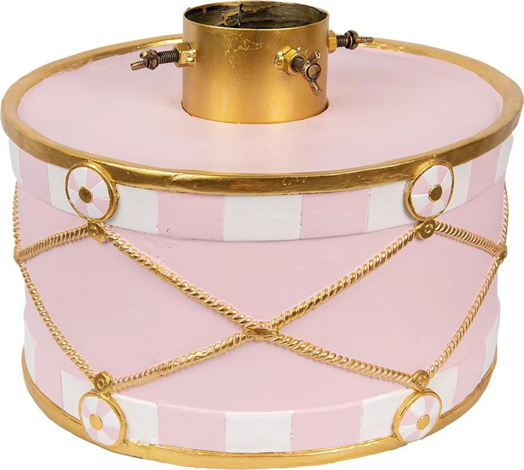 Clayre & Eef Support Sapin de Noël Rose 40x40x30 cm en Céramique Chic
