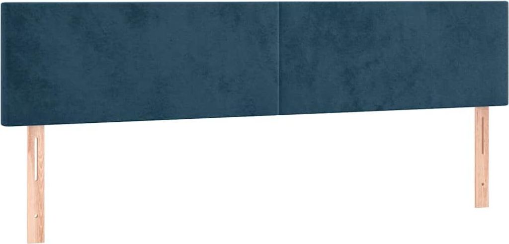 vidaXL Kopfteile Dunkelblau 180x5x78/88 cm Samt